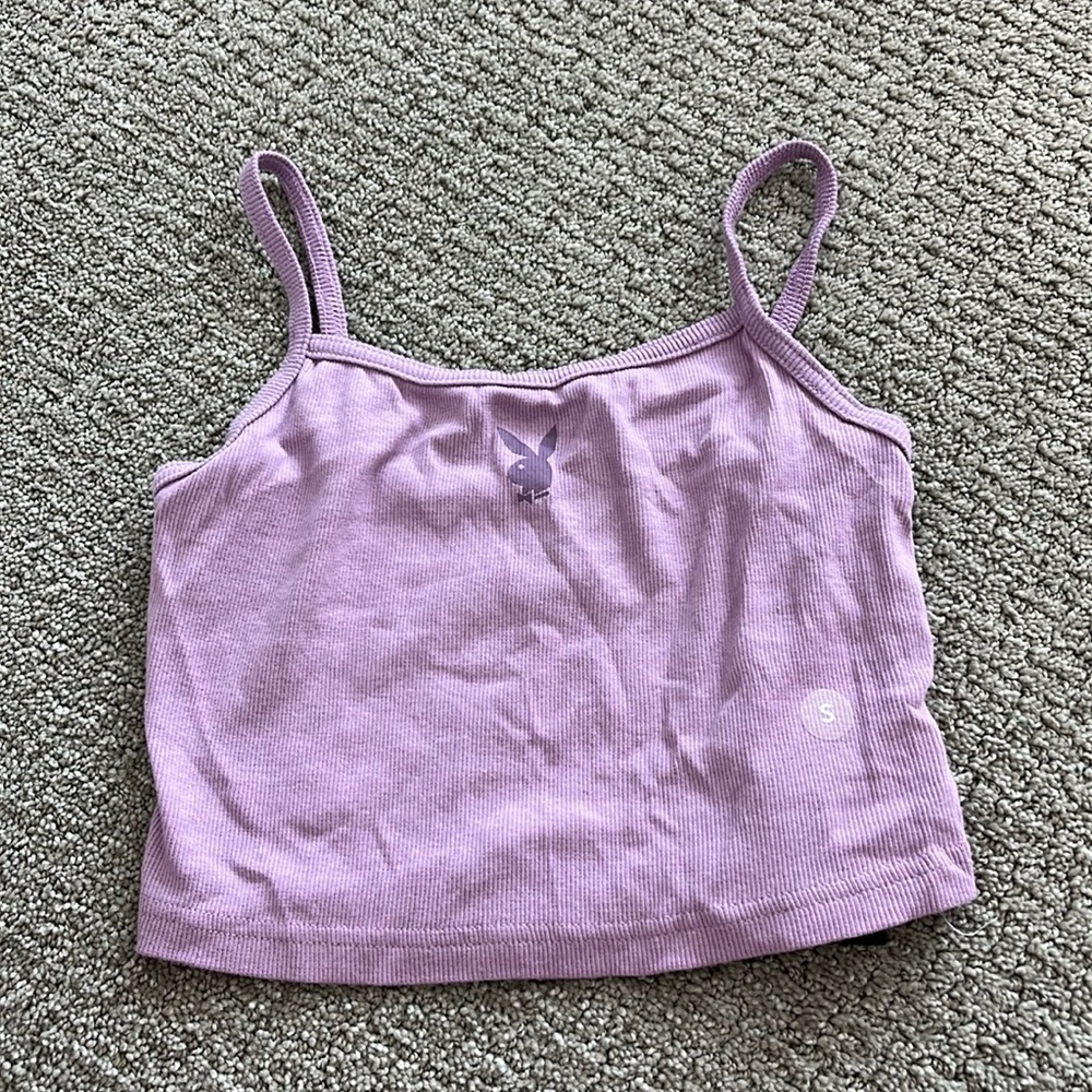 Playboy Light Purple Crop Top (s)